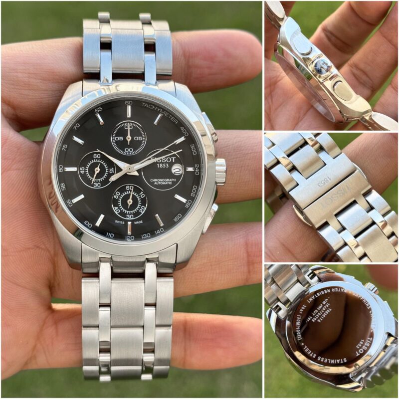 Tissot 1853 Black Dial Metal Belt Men's Watch