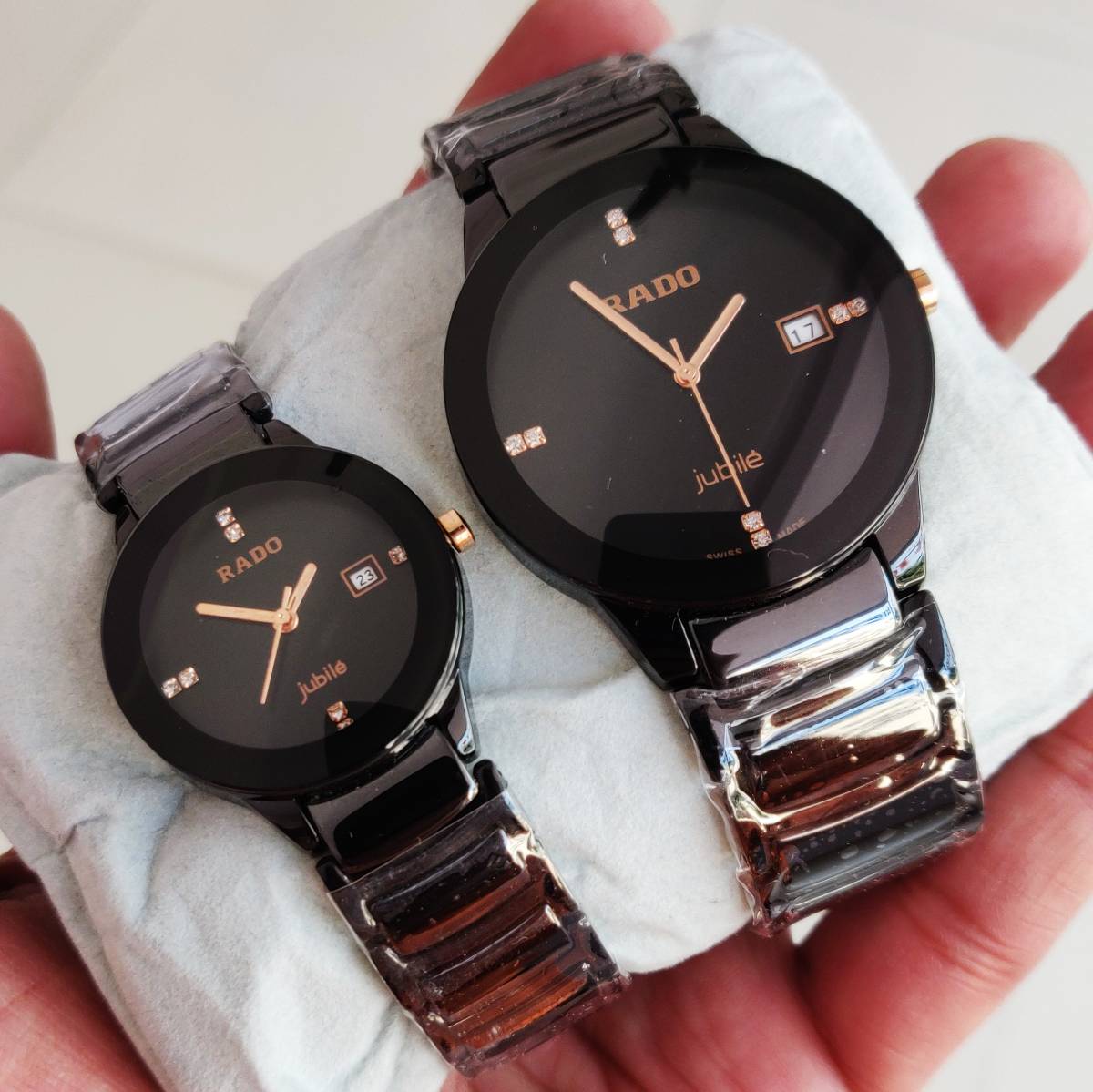 Rado Full Black Ceramic For Couple Watch