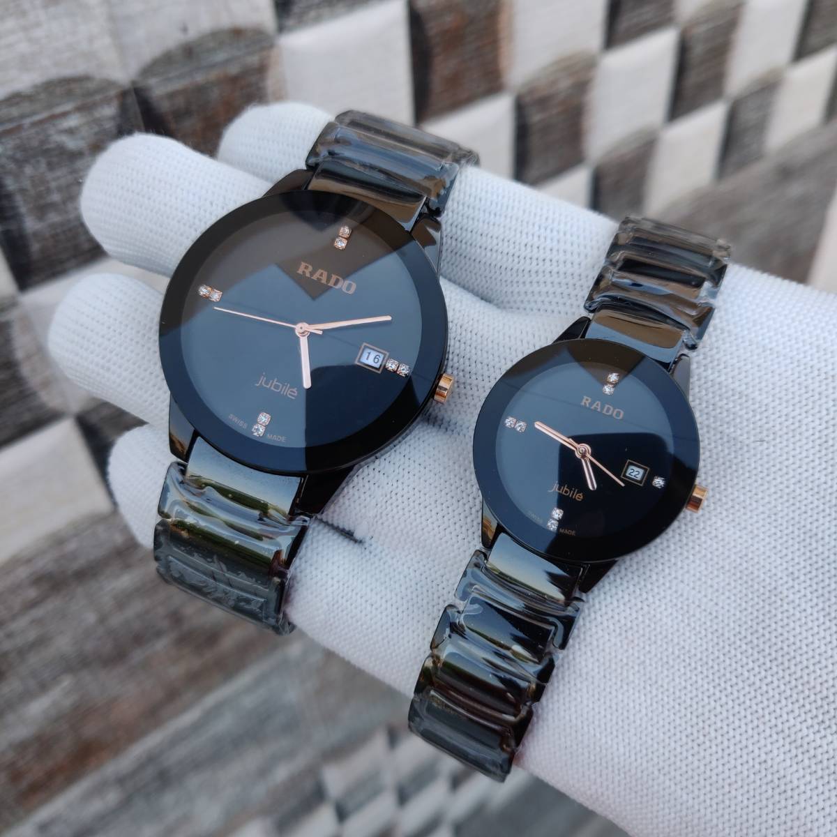 Rado Full Black Ceramic For Couple Watch