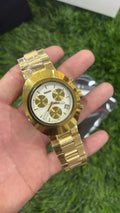 Rado Diastar White Dial Chronograph Watch For Men's