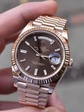 Rolex Day-Date Oyster Gold With Brown Dial Men's Watch