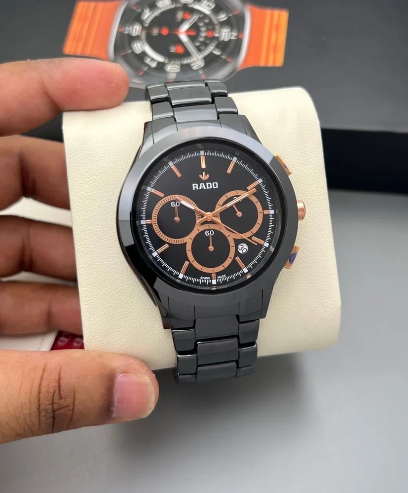 Rado HyperChrome Automatic Black Dial Chronograph Men's Watch